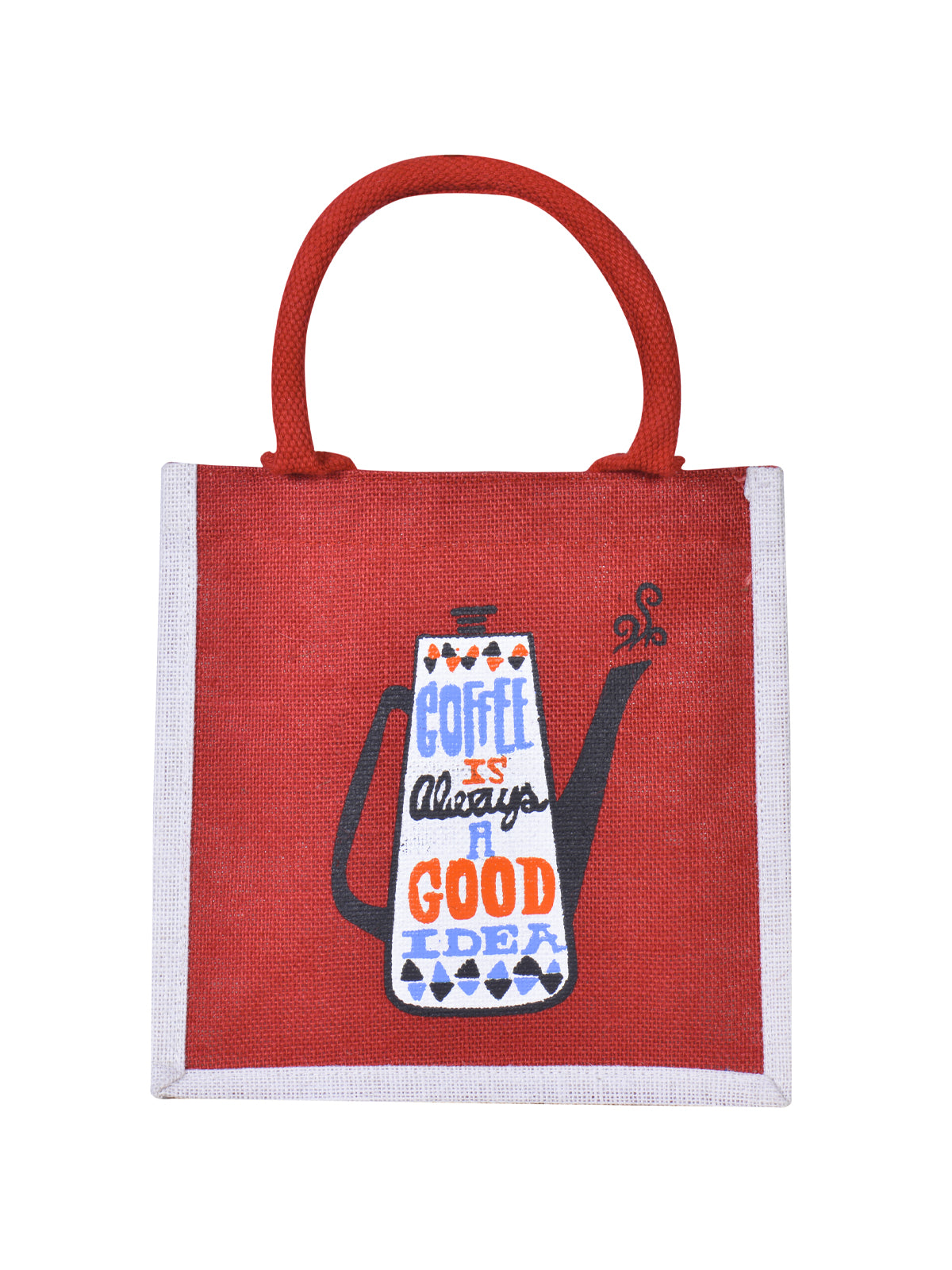 10 X 10 X 6 - COFFEE ZIPPER LUNCH (B-090-RED)