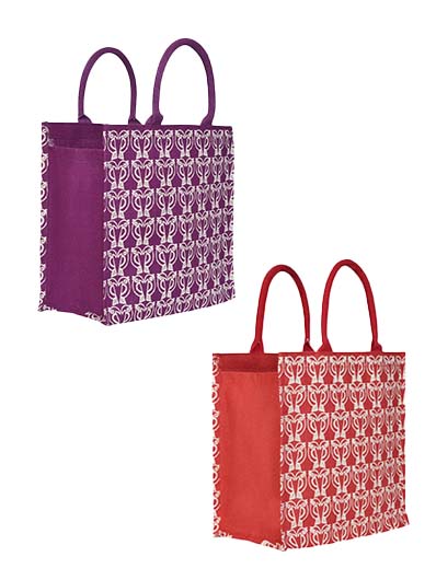 Combo of 14X14 PARROT PRINT ZIPPER (B-101-RED) and 14X14 PARROT PRINT ZIPPER (B-101-MAGENTA)