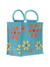 Load image into Gallery viewer, 10 X 10 X 7 - MULTI FLOWER LUNCH (B-106-TURQUOISE BLUE)
