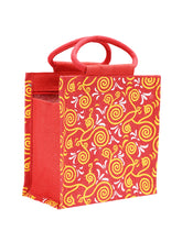 Load image into Gallery viewer, 10 X 10 X 6 -  ALL OVER NEW PRINT 2 COLOUR ZIPPER- (B-057-RED)
