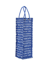 Load image into Gallery viewer, BOTTLE BAG JUTE COTTAGE PRINTED (B-062-YELLOW)
