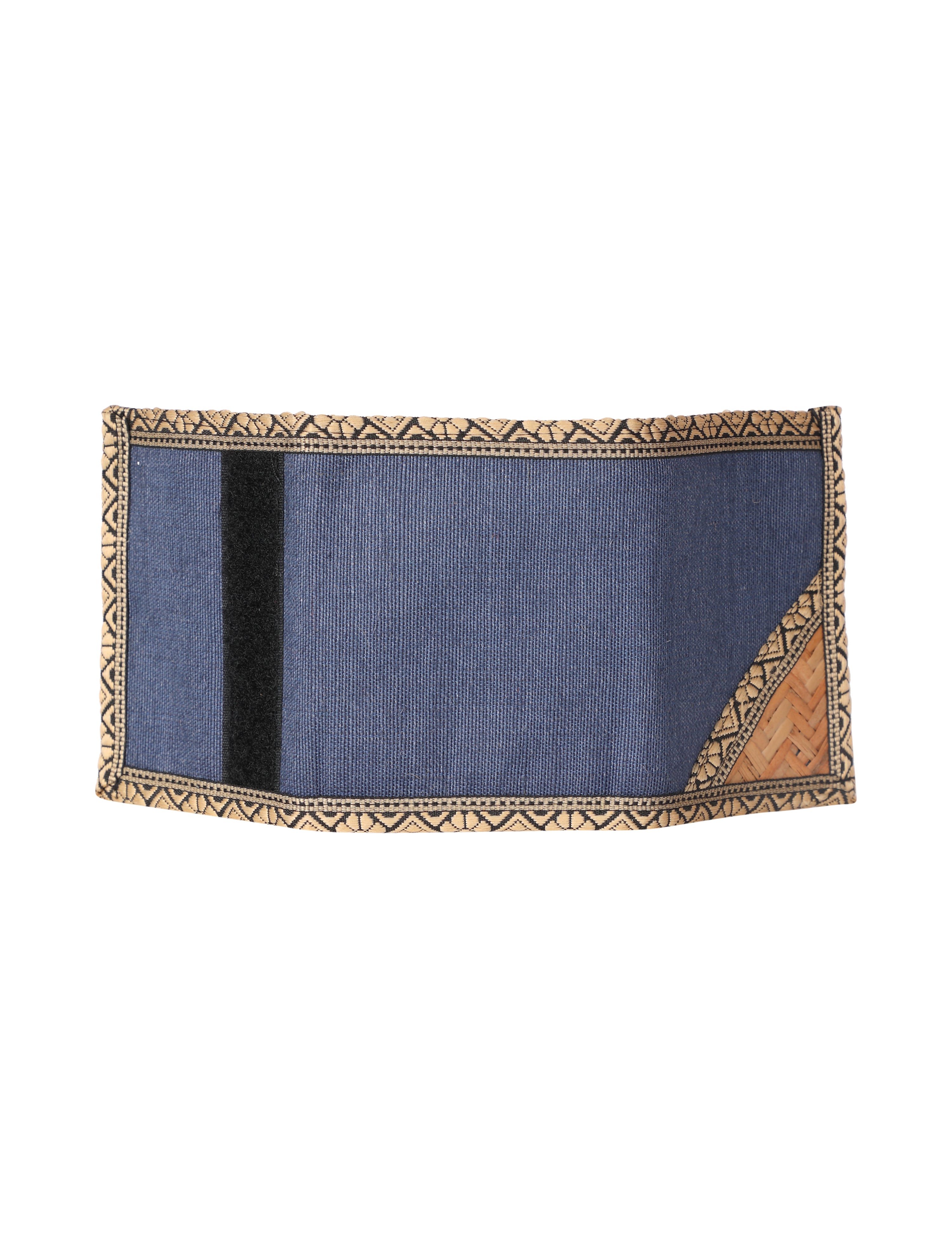 JUTE COTTAGE WALLET 3 FOLD,  SUSTAINABLE, ECO-FRIENDLY, 100% GENUINE, STYLISH JUTE WALLET (NAVY BLUE 4.5X3.5)