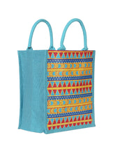 Load image into Gallery viewer, 13 X 11 X 7 - AZTEC PRINT LUNCH BAG (B-064-GREEN)
