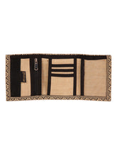 Load image into Gallery viewer, JUTE WALLET 3 FOLD (A-020-BLACK)
