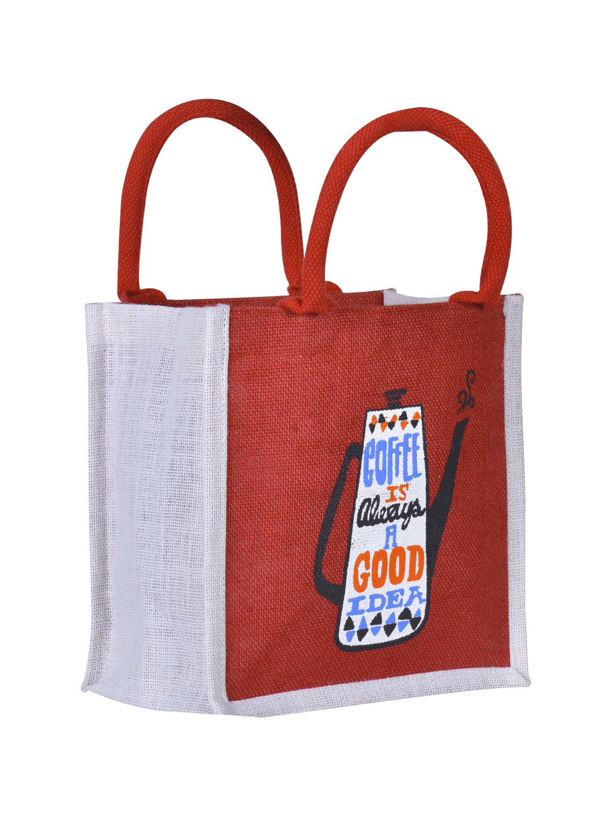 10 X 10 X 6 - COFFEE ZIPPER LUNCH (B-090-RED)