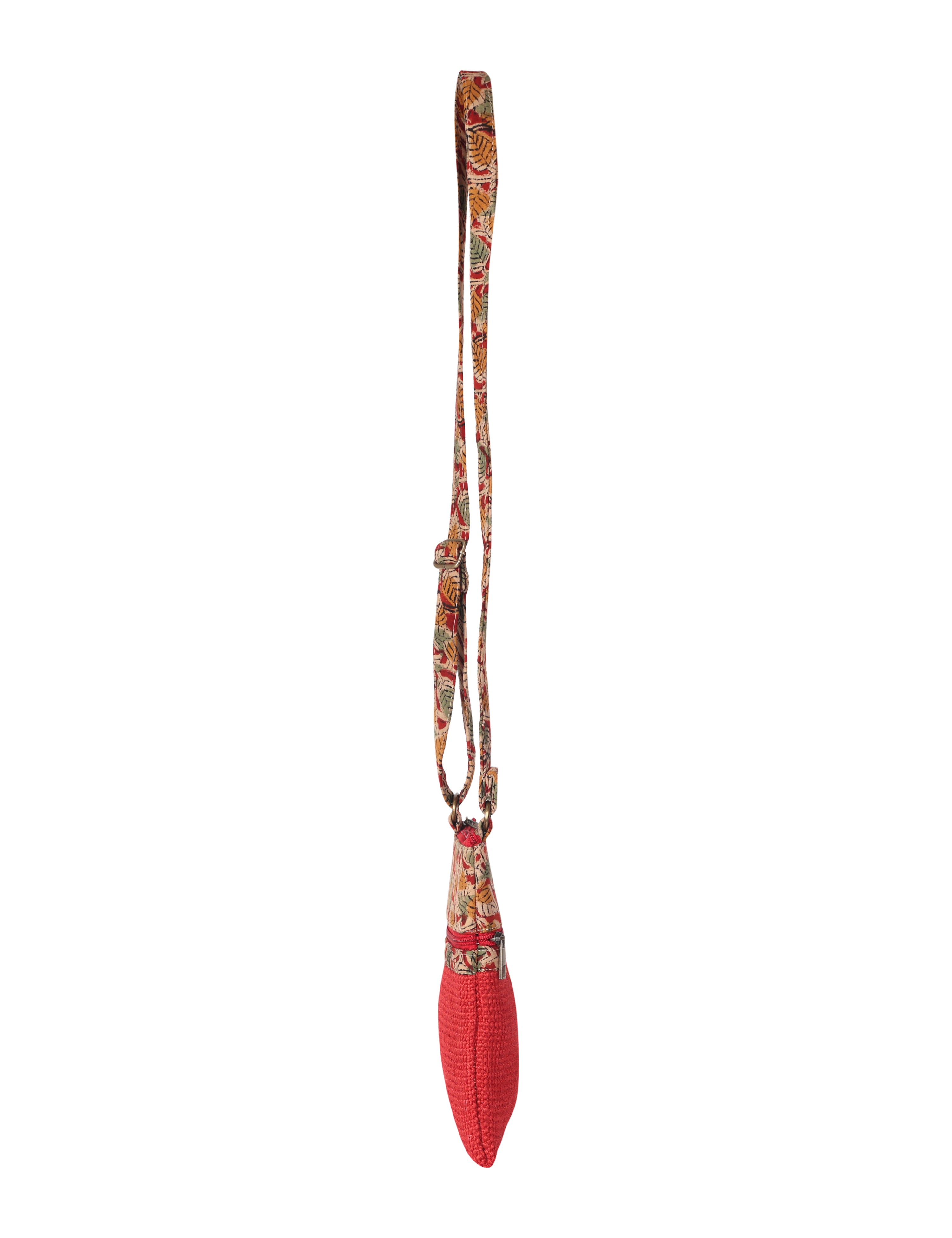 JUTE COTTAGE DOBBY SLING BAG SMALL, SUSTAINABLE, ECO-FRIENDLY, 100% GENUINE, STYLISH JUTE BAG (RED 9X7)