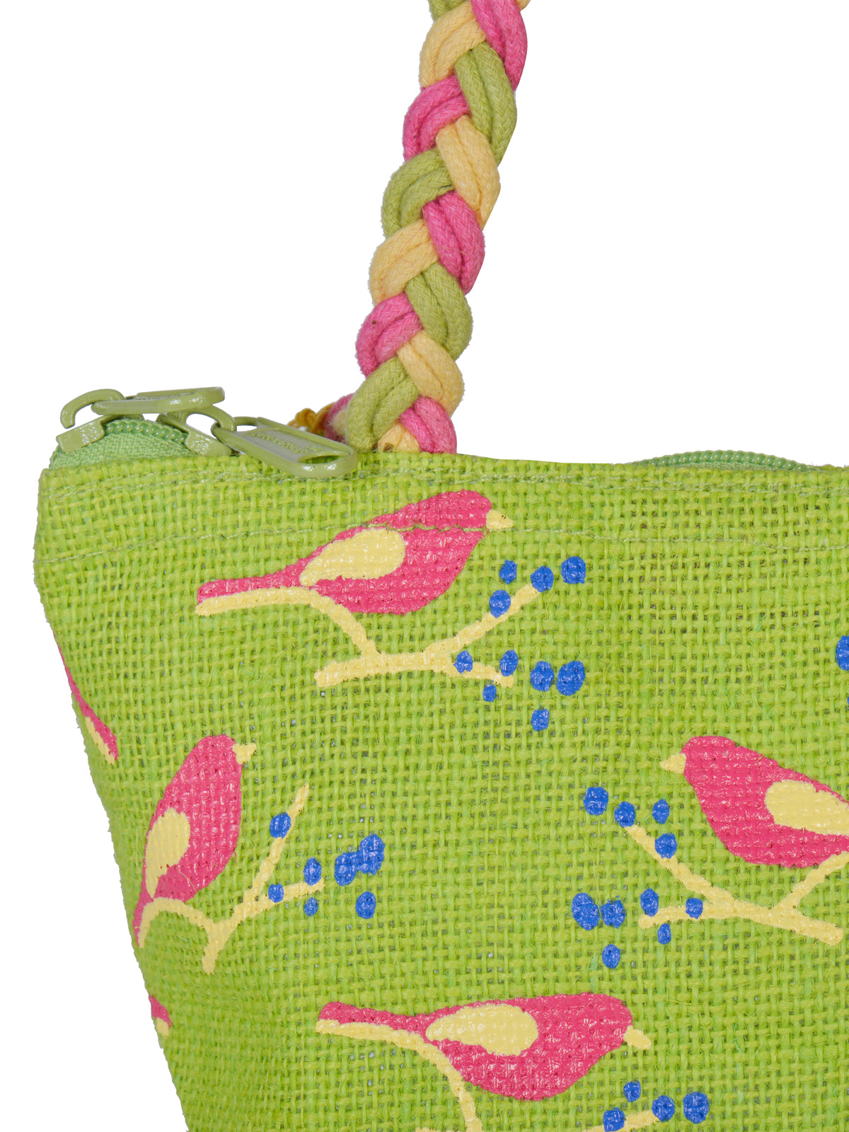 D LOCK SML BIRD PRINT (B-111-GREEN)