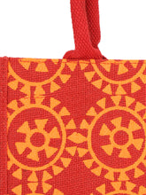 Load image into Gallery viewer, 12 X 12 X 7 - ROUND PRINT ALL OVER LUNCH BAG (B-055-RED)

