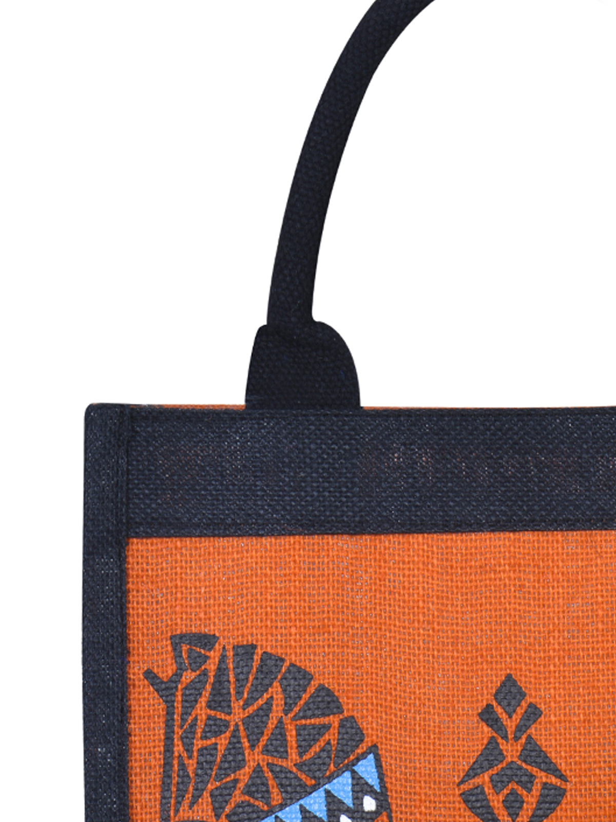 12 X 11 X 7 - DOUBLE ZEBRA PRINT LUNCH BAG (B-072-Black)