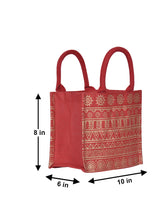 Load image into Gallery viewer, 8 X 10 X 6 - AZTEC PRINT LUNCH ZIPPER (B-130-RED)
