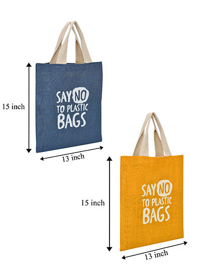 Combo of LC - SAY NO SHORT HANDLE (D-246-YELLOW) and LC - SAY NO SHORT HANDLE (D-246-BRIGHT BLUE)