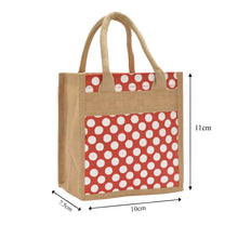 Load image into Gallery viewer, 11 X 10 X 7.5 - POLKA ZIPPER LUNCH (B-221-RED)
