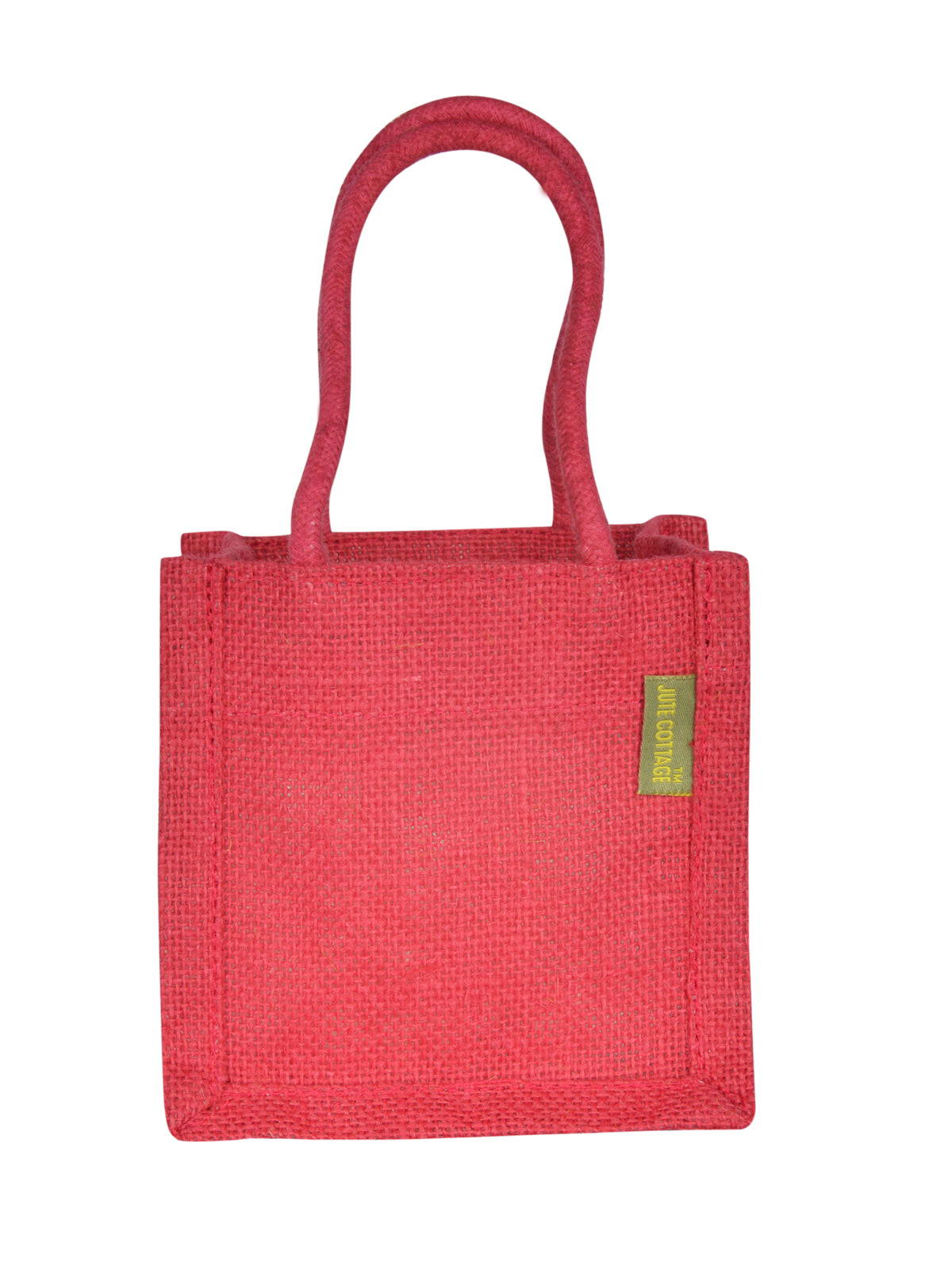 JUTE 5X5 COLOUR BAG (B-206-RED)