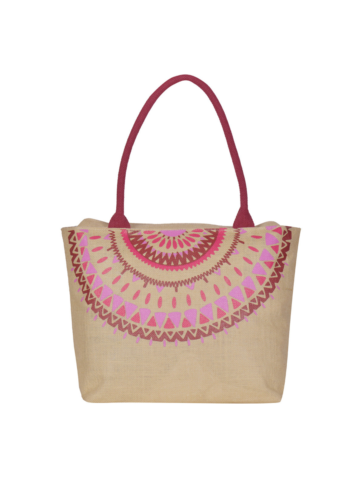 MANDALA NECK PRINT BAG (D-215-NATURAL)