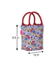 Load image into Gallery viewer, FLORAL PRINT JUCO LUNCH ZIPPER (B-143-RED)
