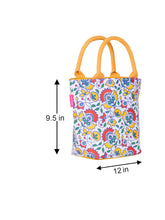 Load image into Gallery viewer, FLORAL PRINT JUCO LUNCH ZIPPER (B-143-YELLOW)

