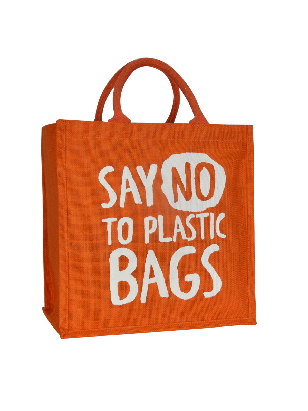 Orange Plastic Polythene Carry Bag