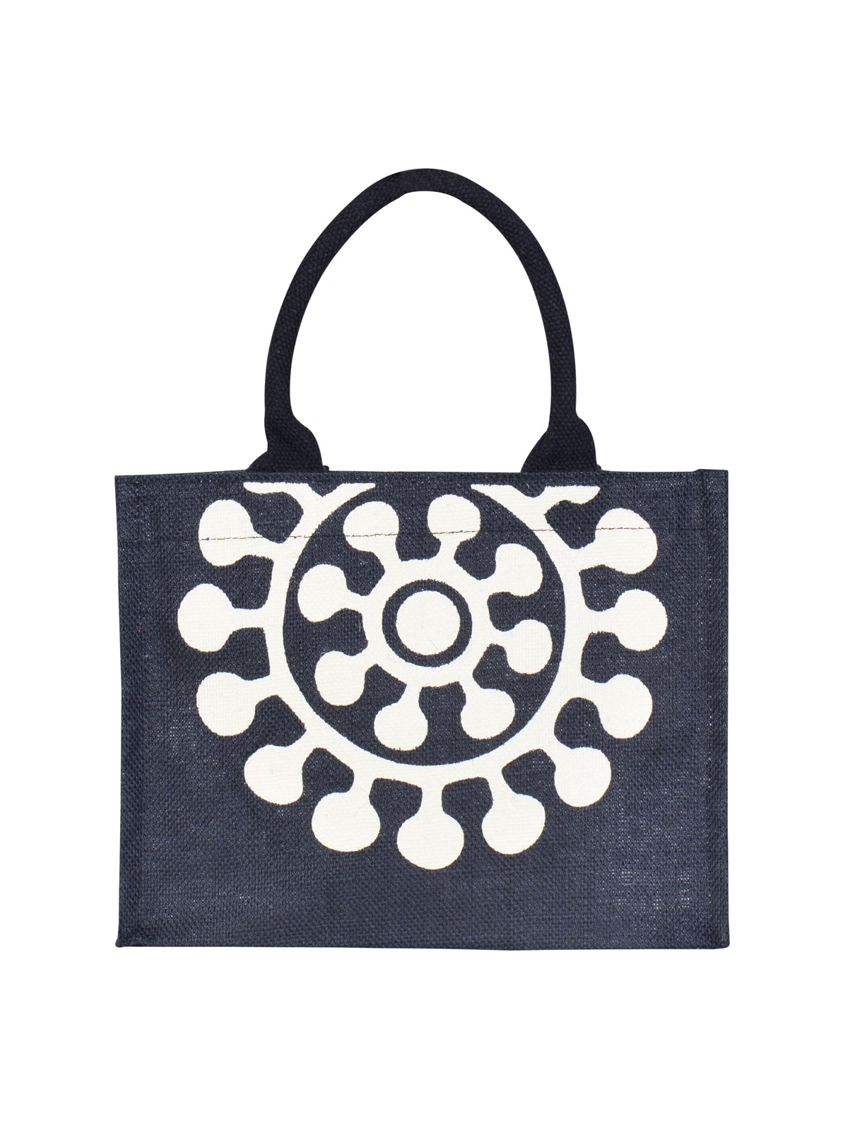 9 X 12 X 6 - PRINTED ZIPPER LUNCH BAG (B-132-BLACK)
