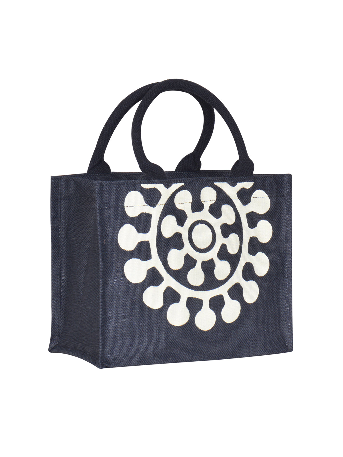 9 X 12 X 6 - PRINTED ZIPPER LUNCH BAG (B-132-BLACK)