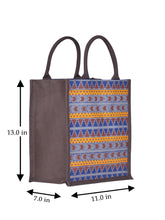 Load image into Gallery viewer, 13 X 11 X 7 - AZTEC PRINT LUNCH BAG (B-064-BROWN)
