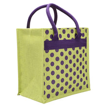 Load image into Gallery viewer, 12 X 12 X 7 - POLKA DOT ZIPPER LUNCH (B-264-NATURAL)
