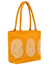 Load image into Gallery viewer, 3 MANGO PRINT JUTE BAG (D-213-YELLOW)
