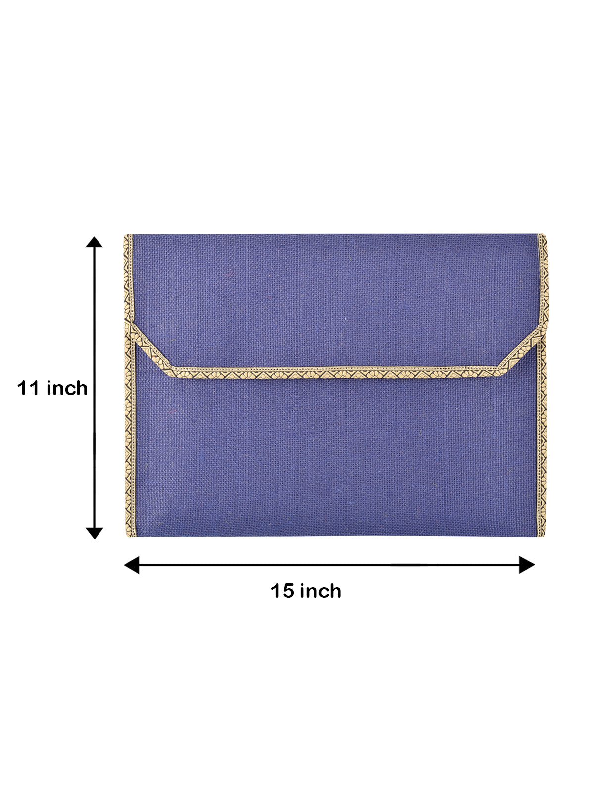 FOLDER WITH FULL FLAP ZIPPER (A-016-NAVY BLUE)