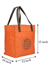 Load image into Gallery viewer, 15 X 13 X 10 - JUCO PU HANDLE ZIPPER WITH BASE (B-179-ORANGE)
