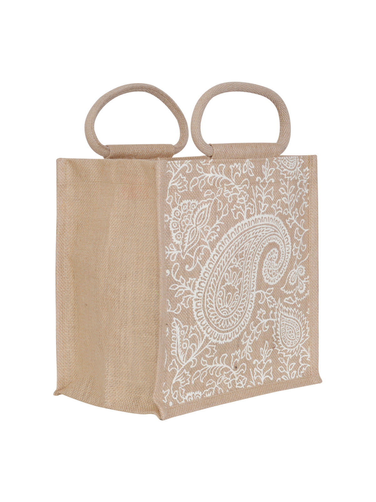 11 X 10 X 7 - PAISLEY PRINT ZIPPER LUNCH (B-169-NAVY BLUE)