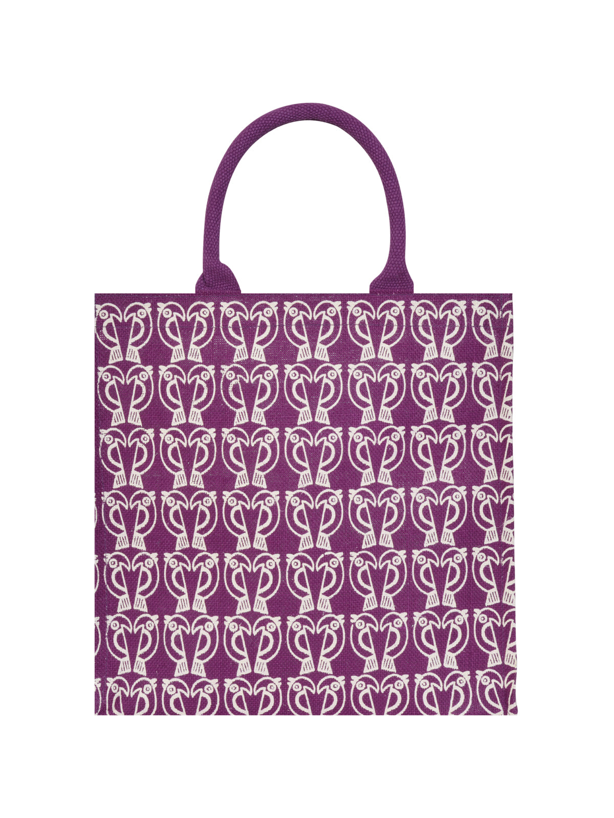14 X 14 X 7 - PARROT PRINT ZIPPER (B-101-MAGENTA)
