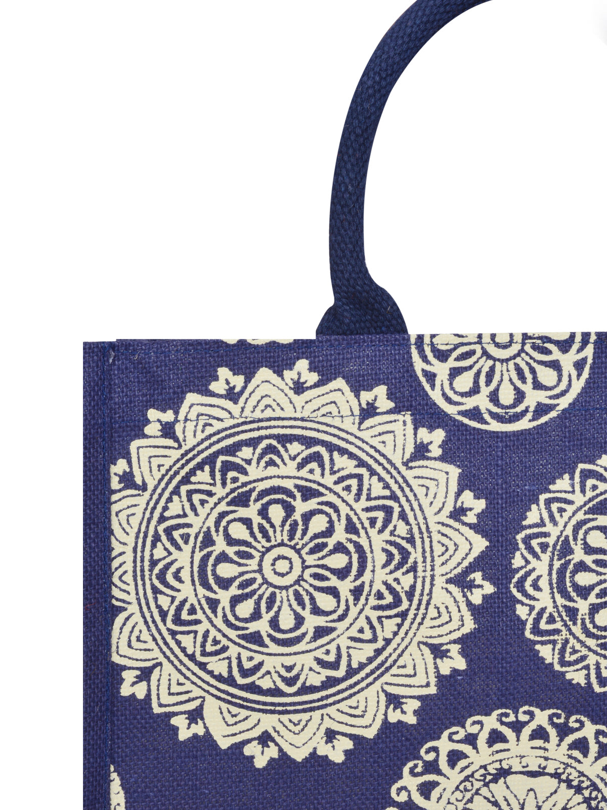 14 X 14 X 8 - FLORAL CHAKRA PRINT ZIPPER (B-165-BLUE)
