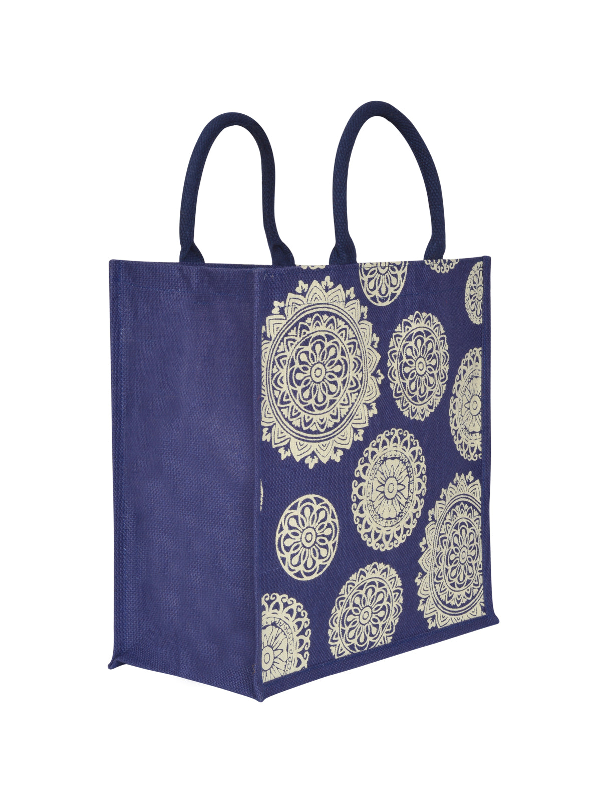14 X 14 X 8 - FLORAL CHAKRA PRINT ZIPPER (B-165-BLUE)