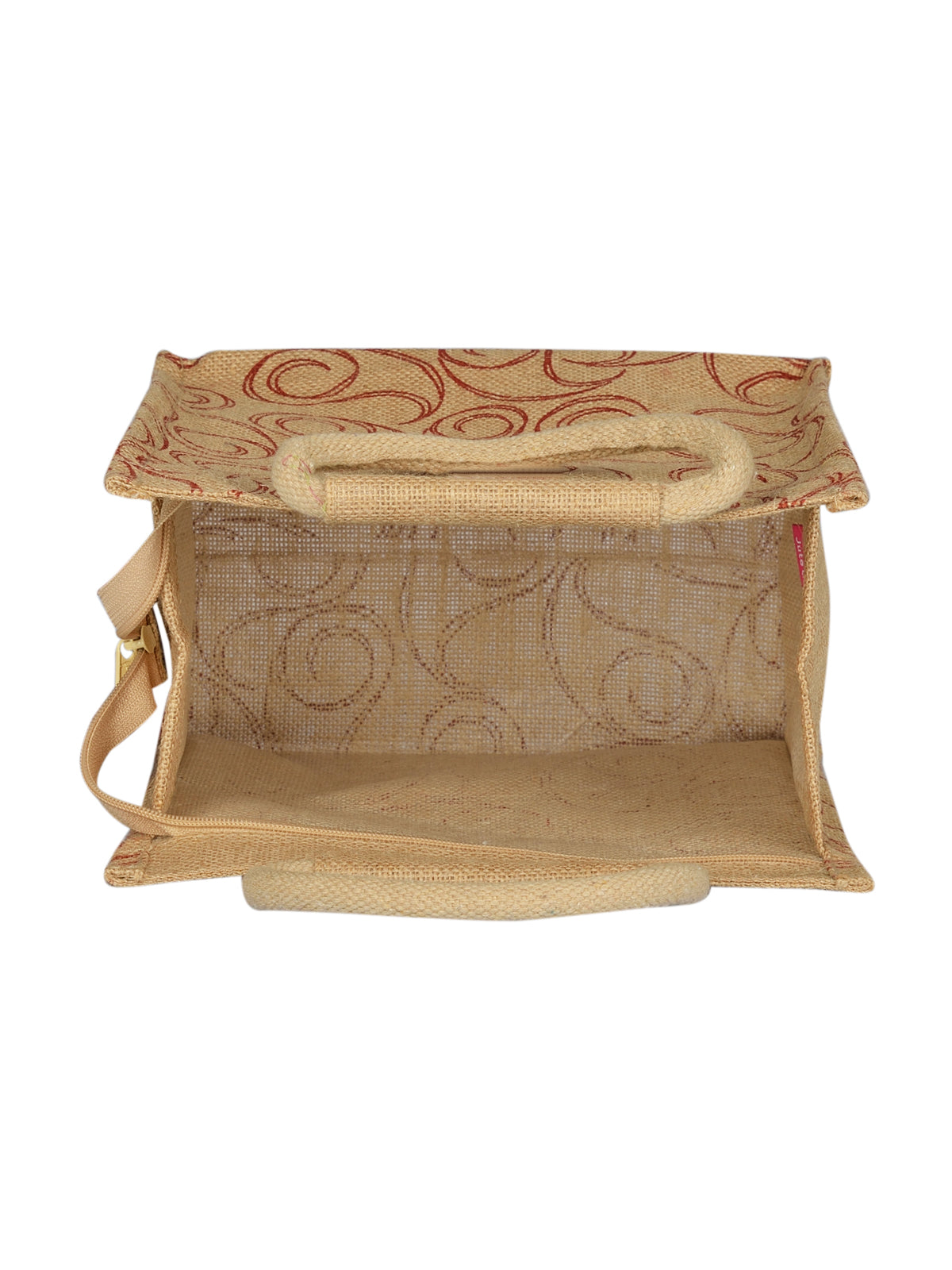 10 X 10 X 6 - ALL OVER ZIPPER LUNCH  (B-022-NATURAL)
