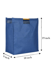 Load image into Gallery viewer, JUMBO SHOPPING BAMBOO HANDLE (B-015-BLUE)

