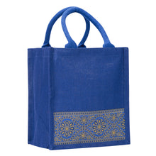 Load image into Gallery viewer, 11 X 10 X 7 - LACE ZIPPER LUNCH (B-254-PEACOCK BLUE)
