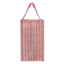 Load image into Gallery viewer, 14 X 18 X 9 - STRIPE FABRIC JUTE ZIPPER WITH BOTTOM BOARD (B-255-PINK)
