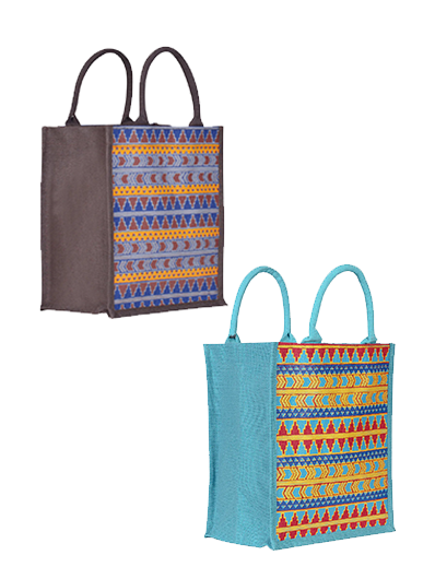 Combo of 13X11 AZTEC PRINT (B-064-BROWN) and 13X11 AZTEC PRINT (B-064-PEACOCK BLUE)