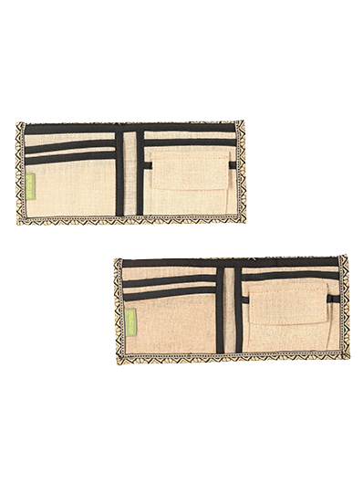 Combo of WALLET FLOWER MOTIF (A-120-RED) and WALLET FLOWER MOTIF (A-120-BLACK)