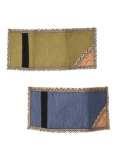 Load image into Gallery viewer, Combo of JUTE WALLET 3 FOLD (A-020-NAVY BLUE) and JUTE WALLET 3 FOLD (A-020-OLIVE GREEN)
