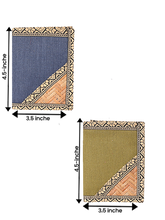 Load image into Gallery viewer, Combo of JUTE WALLET 3 FOLD (A-020-NAVY BLUE) and JUTE WALLET 3 FOLD (A-020-OLIVE GREEN)
