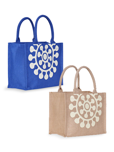 Combo of 9X12 PRINTED ZIPPER (B-132-NATURAL) and 9X12 PRINTED ZIPPER (B-132-BLUE)