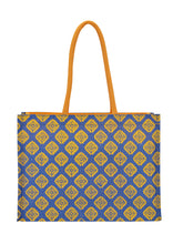 Load image into Gallery viewer, 12 X 16 X 6 - SHOPPING SQUARE DIAMOND ALL OVER PRINT ZIPPER (B-216-BLUE)
