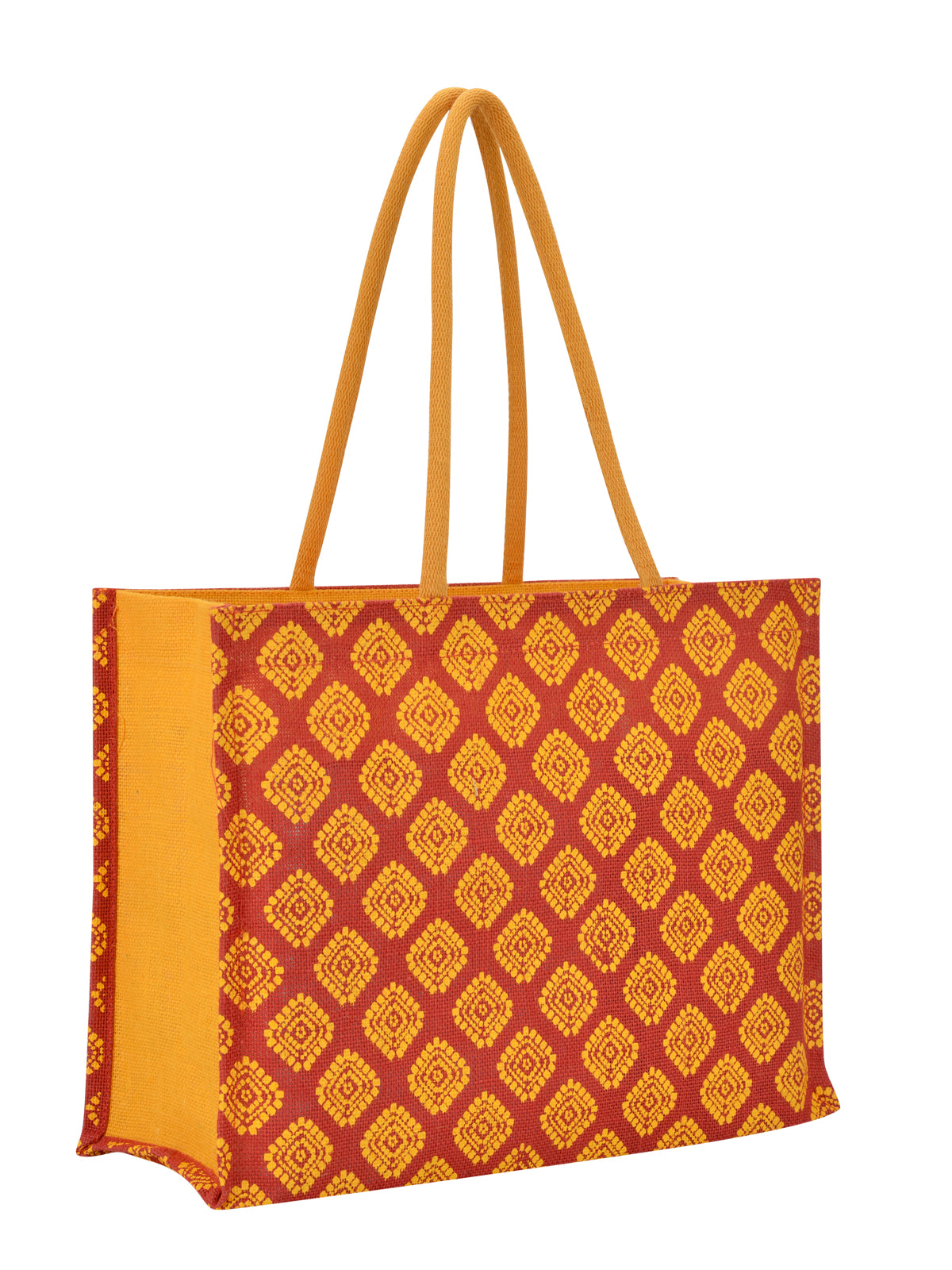 12 X 16 X 6 - SHOPPING SQUARE DIAMOND ALL OVER PRINT ZIPPER (B-216-RED)