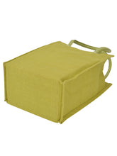 Load image into Gallery viewer, 13 X 10 X 7 - BIG EYELET PLAIN LUNCH BAG WITH BOTTOM BOARD (B-017-OLIVE GREEN)
