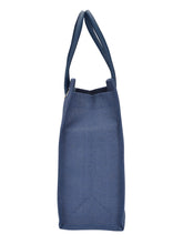 Load image into Gallery viewer, 13 X 10 X 7 - BIG EYELET PLAIN LUNCH BAG WITH BOTTOM BOARD (B-017-NAVY BLUE)
