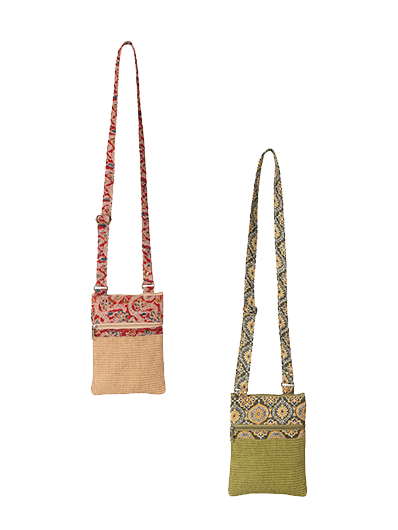 Combo of DOBBY SLING SMALL (A-049-NATURAL) and DOBBY SLING SMALL (A-049-OLIVE GREEN)