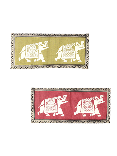 Combo of WALLET ELEPHANT (A-119-RED) and WALLET ELEPHANT (A-119-OLIVE GREEN)