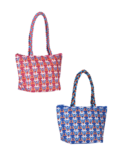 Combo of D LOCK LARGE MOSAIC 7X11 (B-138-HOT PINK) and D LOCK LARGE MOSAIC 7X11 (B-138-BRIGHT BLUE)