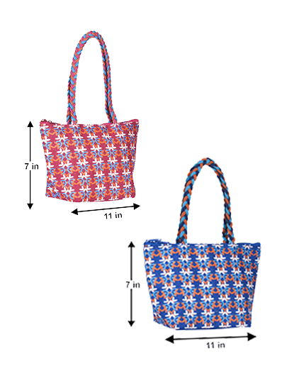 Combo of D LOCK LARGE MOSAIC 7X11 (B-138-HOT PINK) and D LOCK LARGE MOSAIC 7X11 (B-138-BRIGHT BLUE)