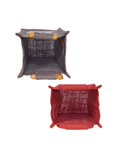 Load image into Gallery viewer, Combo of BOTTLE BAG WARLI PRINT 2 (B-162-RED) and BOTTLE BAG WARLI PRINT 2 (B-163-BROWN)
